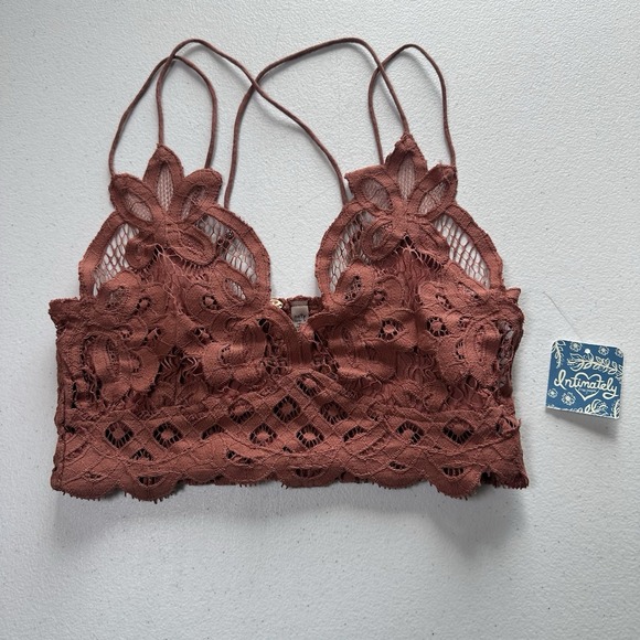 Free People Other - NWT Free People Women's Adella Copper Bralette Size X-Small